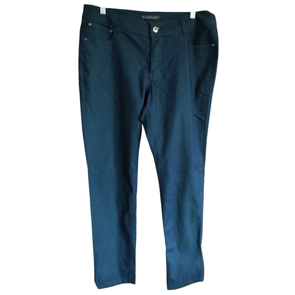 Baccini Denim Jeans Dark Wash Five Pocket Stretch Skinny Ankle Womens Twelve‎